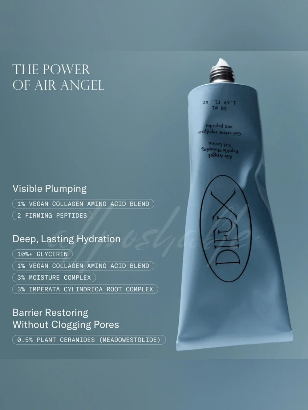 Dieux Air Angel Peptide Plumping Gel Cream